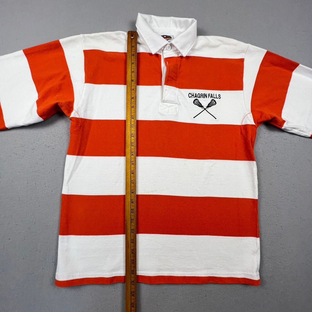Barbarian Rugby Shirt Mens Medium Orange White Lacrosse Chagrin Falls NWOT - Picture 16 of 16